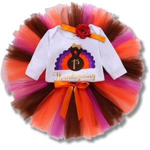 Handmade thanksgiving tutu set